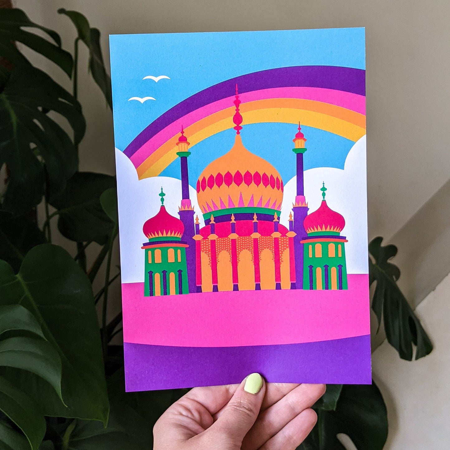 Brighton Pavilion Rainbow Art Print