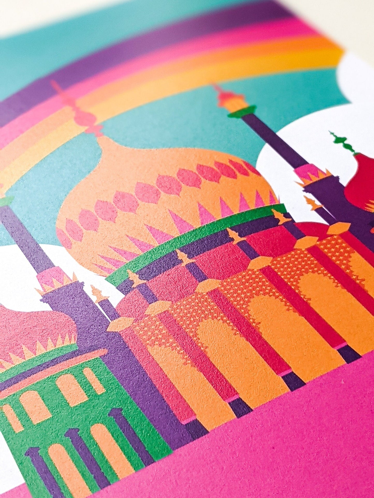 Brighton Pavilion Rainbow Art Print