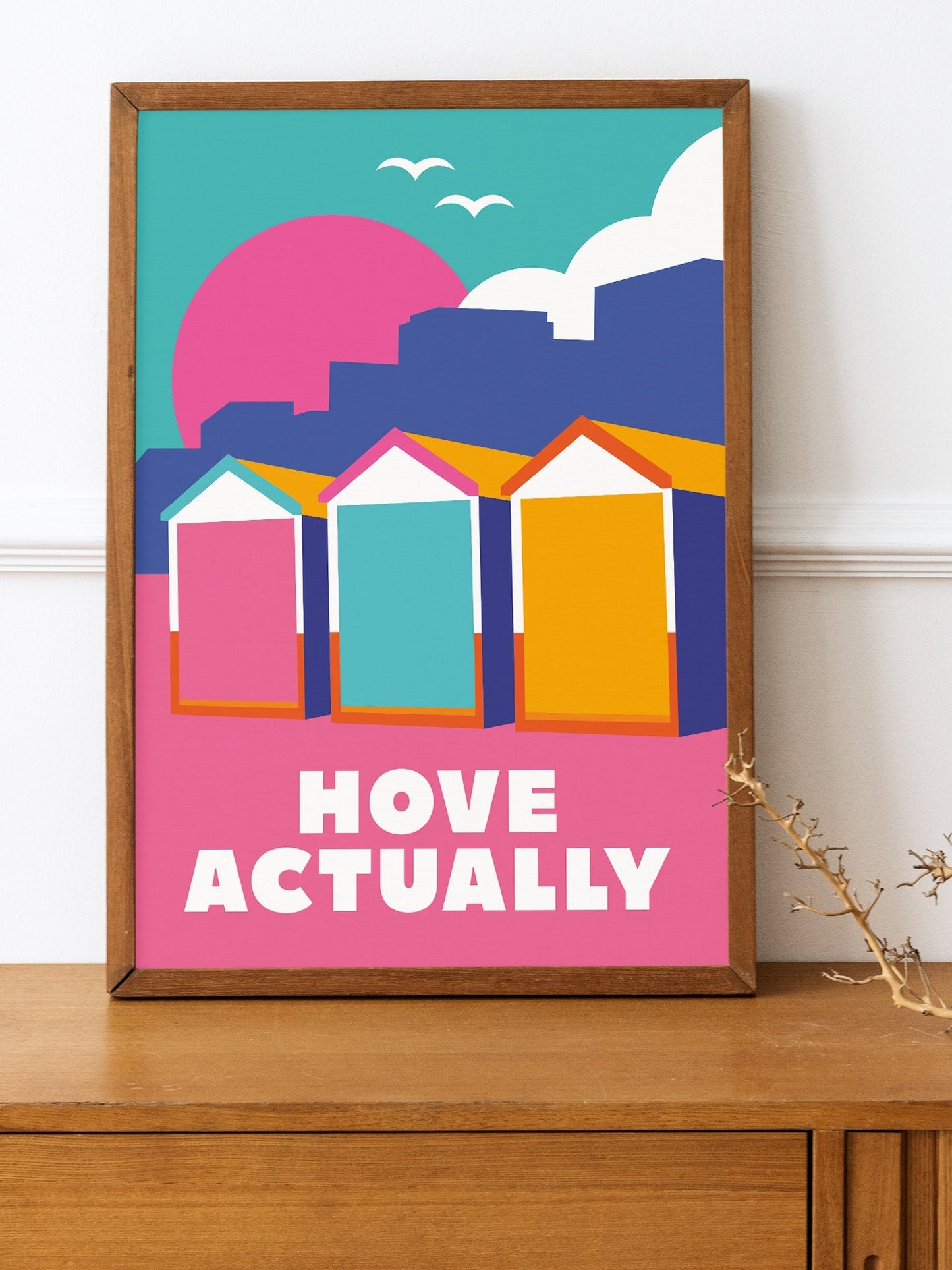 Hove Beach Huts Print